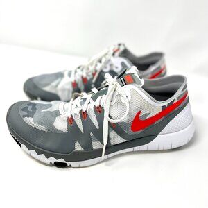 Nike Men's Free Trainer 3.0 Size 9.5 Flywire Red Grey Lace Up Running Sport Flex